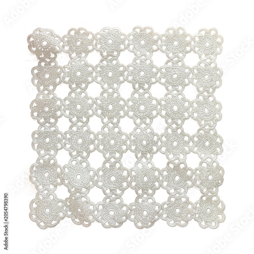 square floral lace doily