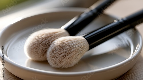 Makeup Brushes on Marble / 大理石上のメイクブラシ