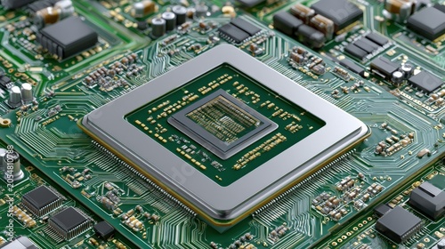 Server Grade PCB with BGA Socket and MLCC Capacitors
