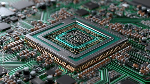 Server Grade PCB with BGA Socket and MLCC Capacitors