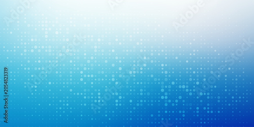 Abstract Blue Halftone Dots Gradient Background