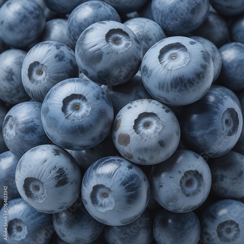 Close-up of fresh blueberries.