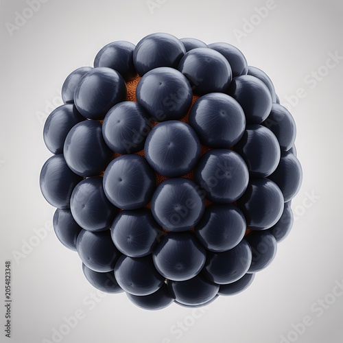 Close-up macro shot of a single ripe blackberry fruit.