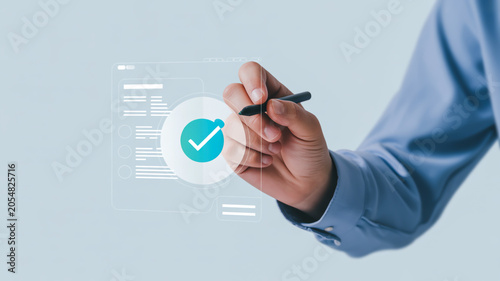 Digital Verification and Approval Process Concept with Online Checklist and Quality Assurance