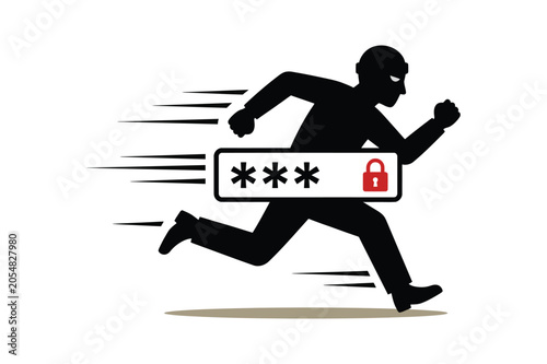 Hacker Stealing Password Icon