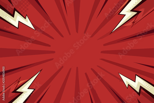 Dynamic Red Explosion Illustration Enhancing Impactful Graphic Presentations