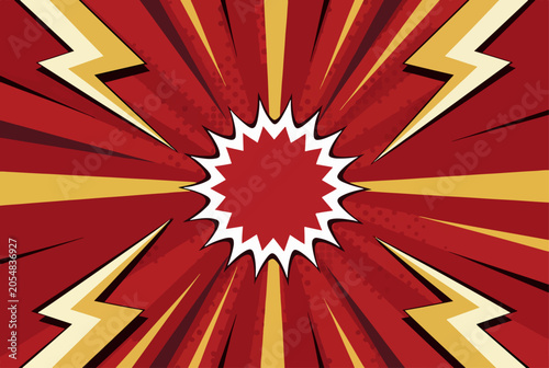 Energetic Explosion Background Designed for Superhero Themes and Advertising