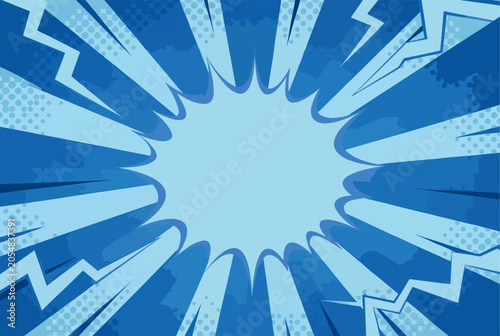 Eye-catching superhero burst background with strong retro comic appeal