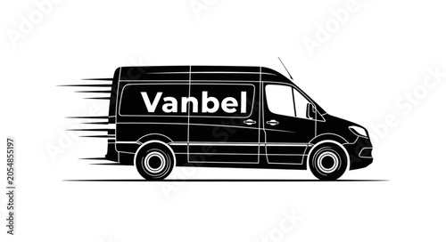 vector delivery van