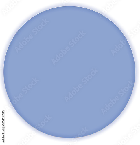 Circle icon displays a soft blue hue with a subtle glowing edge effect for clean digital interface.