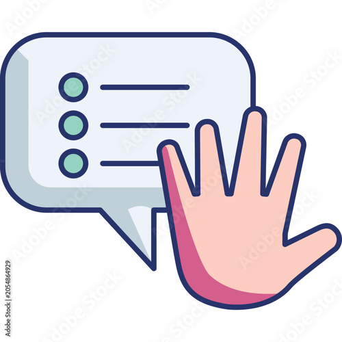Tableau sur toile Excuses Icon