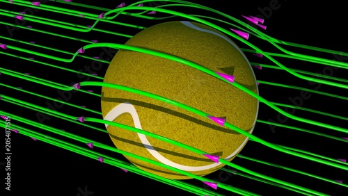 Fotografi Ball air friction, known as aerodynamic drag, is a force that opposes the motion of a ball traveling through the air