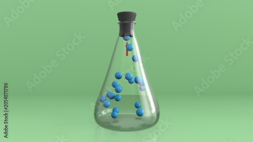 Cuadro en lienzo An ideal gas is a theoretical gas composed of randomly moving point particles that interact only through elastic collisions