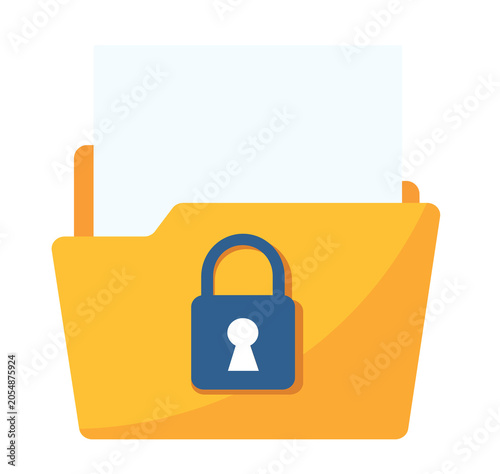 Folder With Padlock Icon