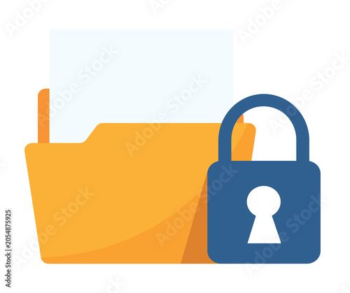 Folder With Padlock Icon