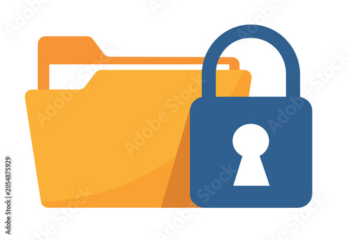 Folder With Padlock Icon