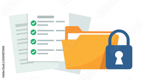 Folder With Padlock Icon