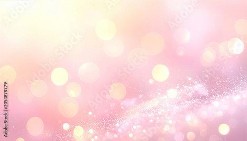 春のときめきや祝福のセレブレーションを演出。中央から左上にかけて広大な余白を設けた、多幸感溢れるローズゴールドのバックグラウンド