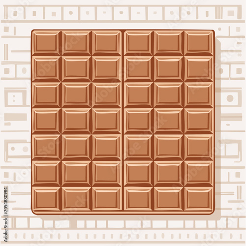 Illustration of a Chocolate Bar