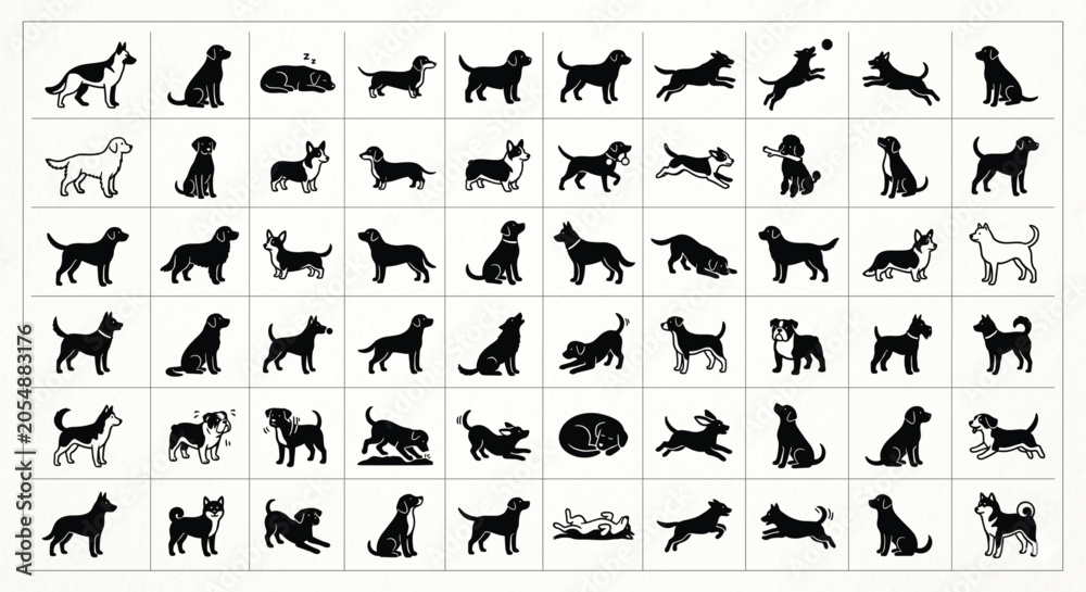 Naklejka premium dog icon