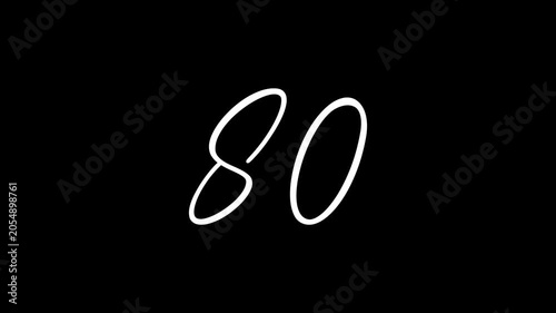 original digit counter. Digit counter from 0 to 80	
