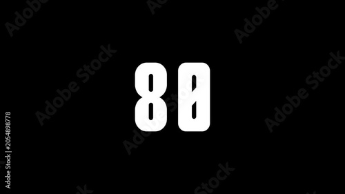 original digit counter. Digit counter from 0 to 80	
