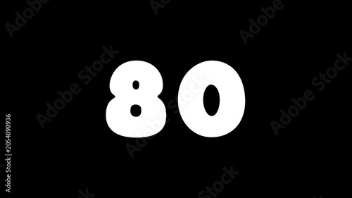 original digit counter. Digit counter from 0 to 80	
