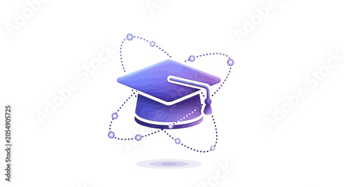 Fotografi Graduation Cap Academic Achievement Symbol.
