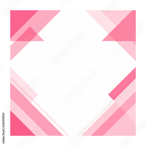Pink Geometric Frame Design