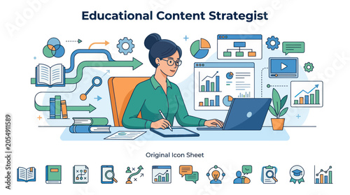 Konstfotografi Educational content strategist designing digital learning materials