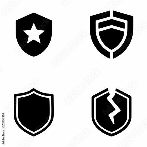shield icons set