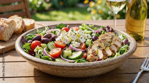 grilled chicken breast with vegetables