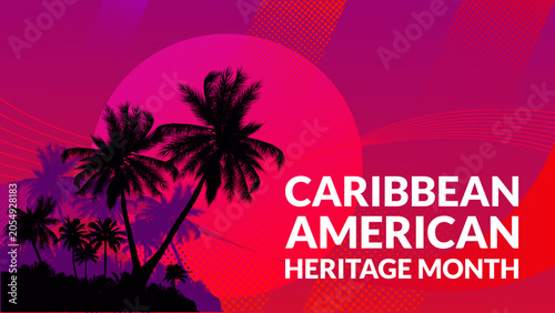 Fotografia Caribbean American Heritage Month, celebration banner