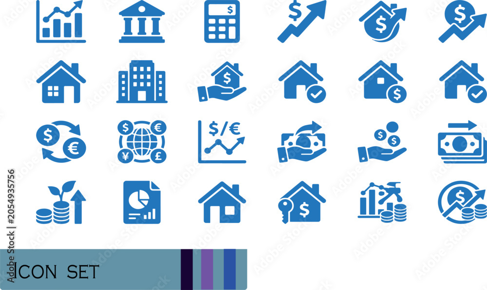 Fototapeta premium Print Business Structure and Global Corporate Network Icons - Professional Blue Line Vector Set for Executive Organization Hierarchical Pyramid Savings Target Security Strategy and Growth