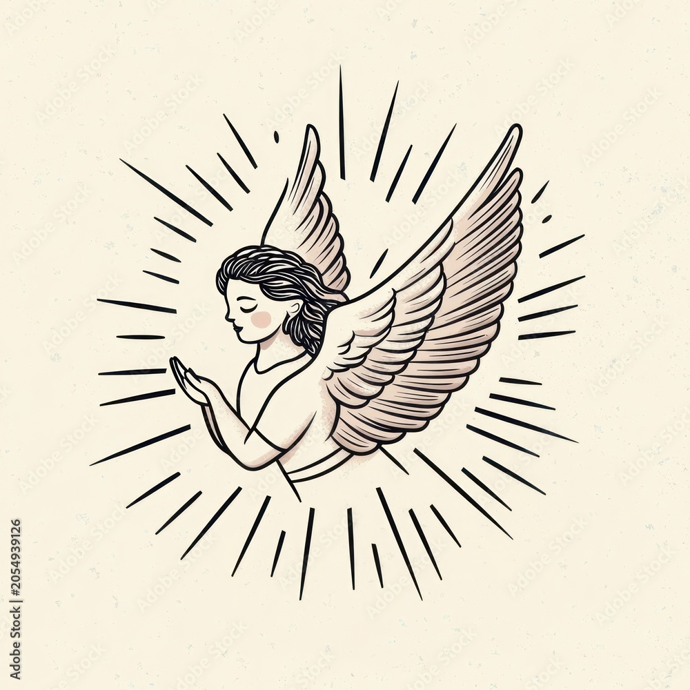 Obraz premium Angel art illustration illustrated.