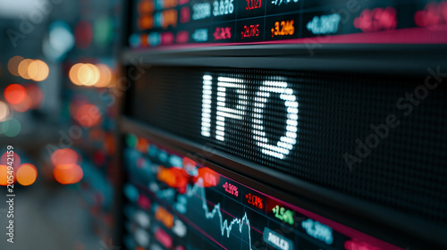 IPO Display: A digital scre...
