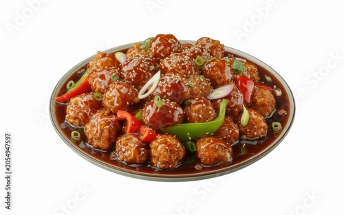 Gobi manchurian, isolated on white background.