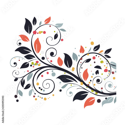 Decorative Floral Vector Design