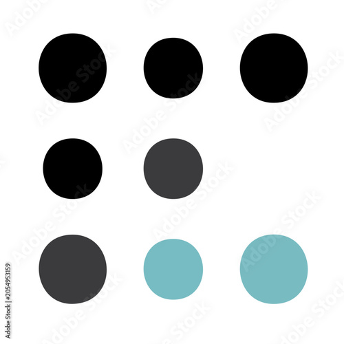 Flat circles icon design