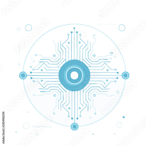 Abstract Circuit Board Design Vector