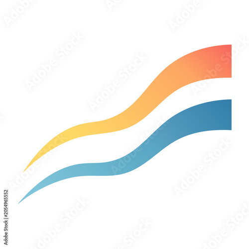 Abstract Wave Lines Graphic Design