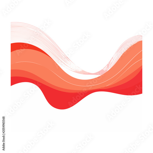 Abstract Wavy Lines Graphic Design
