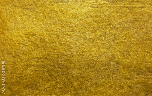 Abstract gold wall background. Golden Fibers Texture. A close-up, abstract view of golden fibrous material, showcasing its unique texture and rich, warm color.