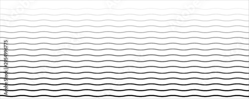 Water waves. Set of wavy zigzag lines. Wave thin line background. Vector zigzag and wavy  horizontal underline. Vector illustration