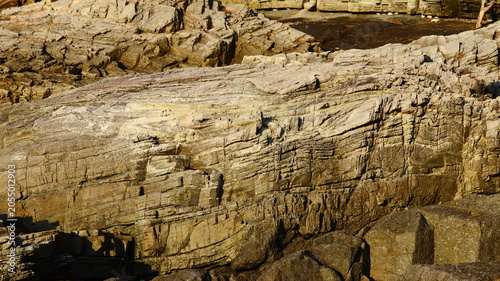 Φωτογραφία Structural Geology: Strong Folded Sedimentary Strata and Rugged Rock Formation T