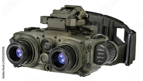 Tactical Night Vision Goggles Military Equipment Isolated on Transparent PNG Background