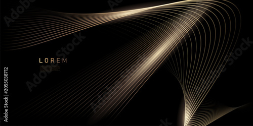 Vector illustration with a black background, modern abstract design.