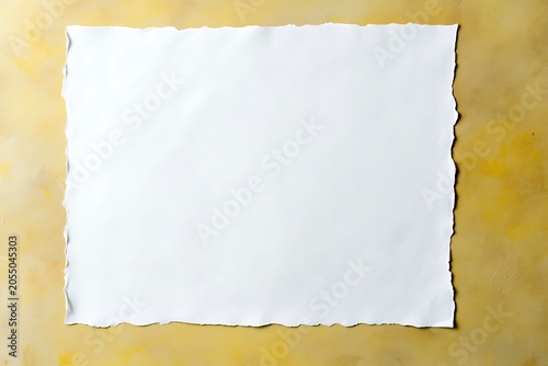 A plain white piece of paper resting on a light wooden surface