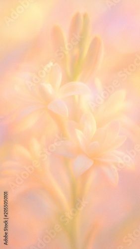 Soft floral pastel elegance wallpaper for mobile