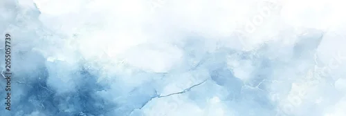 Panel kuchenny z motywem Icy Snowfall Winter Grain Overlay, Coldness Landscape Backdrop with Light Blue Gradient Effect